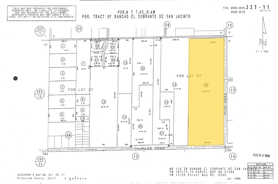 19255 Wood Rd, Perris, CA à vendre - Plan cadastral - Image 2 de 4