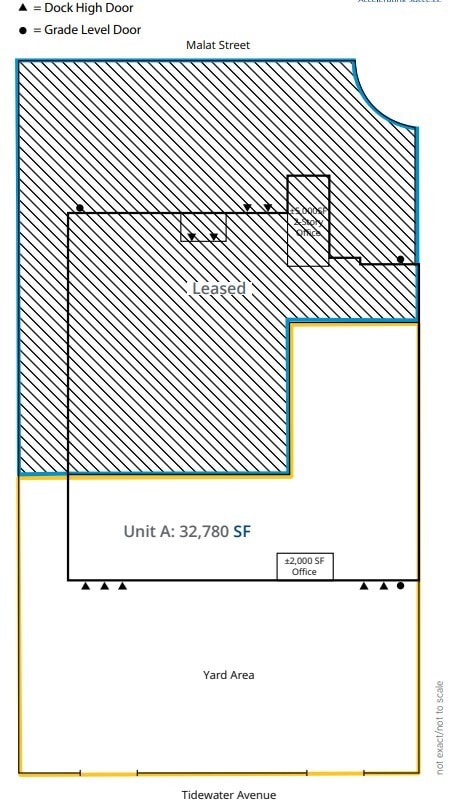 4450 Tidewater Ave, Oakland, CA à louer Plan d’étage- Image 1 de 1