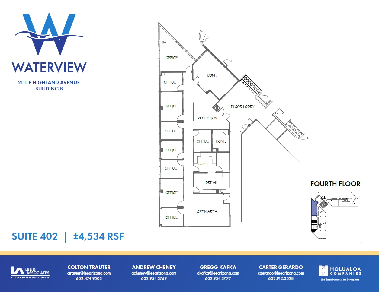 2111 E Highland Ave, Phoenix, AZ for lease Floor Plan- Image 1 of 1