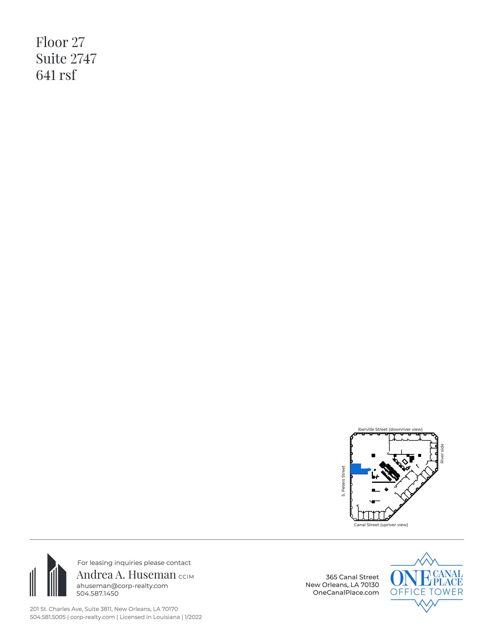 365 Canal St, New Orleans, LA for lease Site Plan- Image 1 of 1