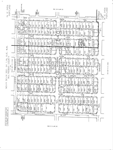 4450 NE 38th Ave, Portland, OR à vendre - Plan cadastral - Image 3 de 3