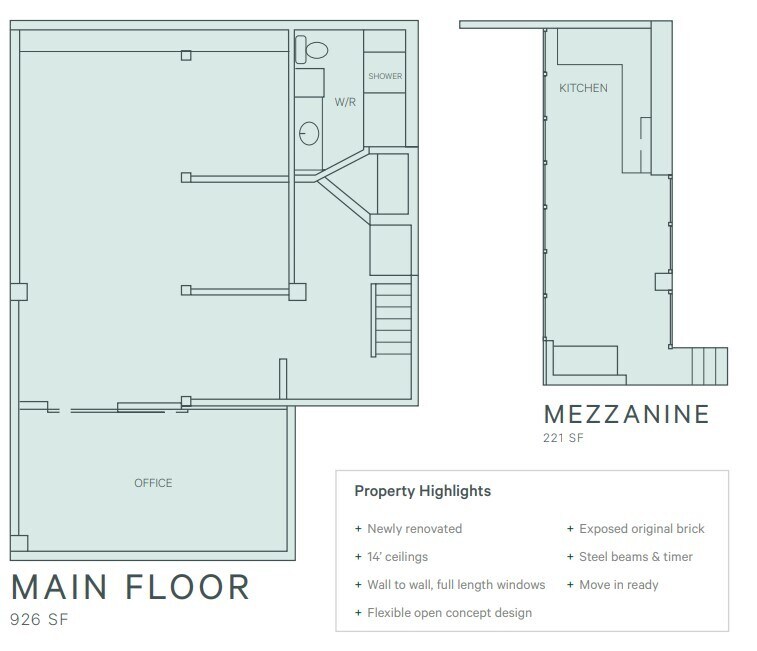 10265 107th St NW, Edmonton, AB T5J 1K1 - Unité 1 -  - Plan d’étage - Image 1 of 1