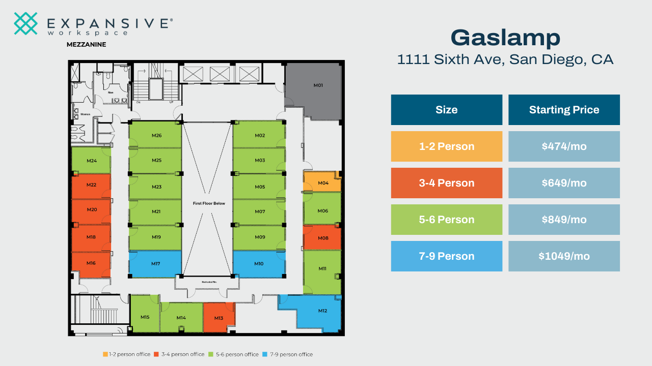 1111 6th Ave, San Diego, CA for lease Floor Plan- Image 1 of 4