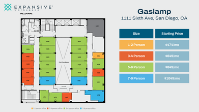 1111 6th Ave, San Diego, CA for lease Floor Plan- Image 1 of 4