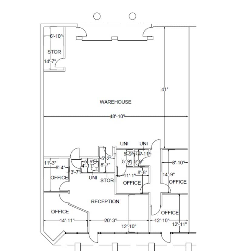 1335 Capital Circle, Marietta, GA for lease Floor Plan- Image 1 of 1