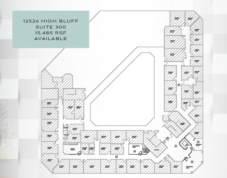 12520 High Bluff Dr, San Diego, CA à louer Plan d’étage- Image 1 de 1