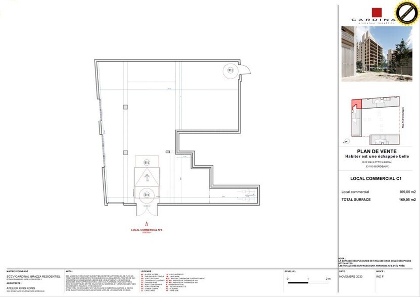 Commerce de détail dans Bordeaux à vendre - Plan d’étage - Image 3 de 3
