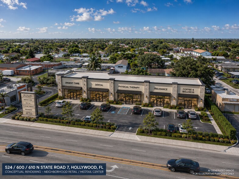 524 N State Road 7, Hollywood, FL à vendre - Photo du bâtiment - Image 1 de 5