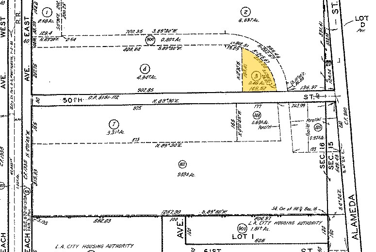 1841 E 50th St, Los Angeles, CA à vendre - Plan cadastral - Image 3 de 4