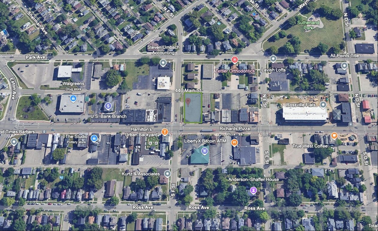 440 Main St, Hamilton, OH for lease Aerial- Image 1 of 5
