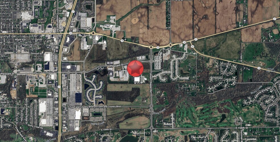 SWC Pleasant St. & Union Chapel, Noblesville, IN à louer - Aérien - Image 3 de 6