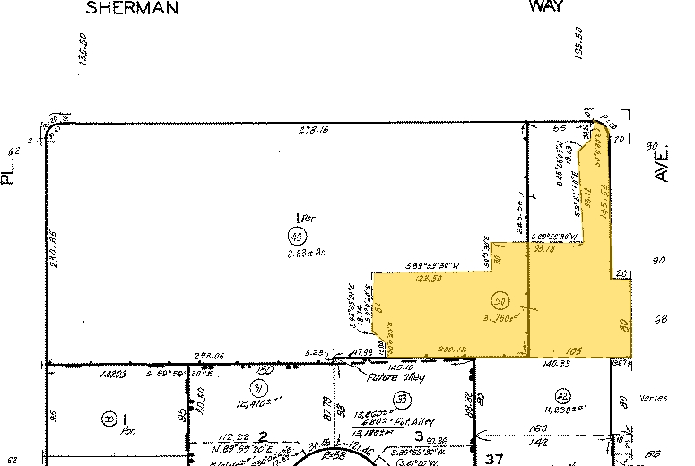 16500-16530 Sherman Way, Van Nuys, CA à louer - Plan cadastral - Image 2 de 6