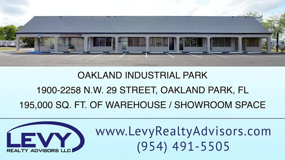 1900-2261 NW 29th St, Oakland Park, FL à louer - Vidéo sur l’inscription commerciale - Image 2 de 6