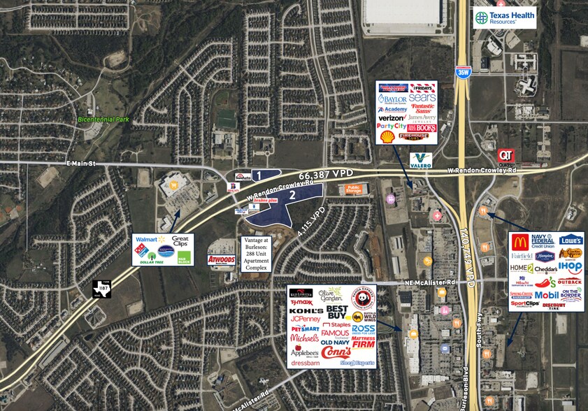 Hwy 1187, Fort Worth, TX à vendre - Aérien - Image 2 de 2