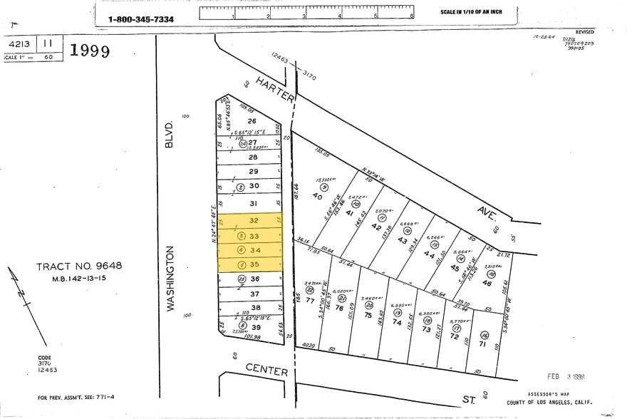 11124 Washington Blvd, Culver City, CA for lease - Plat Map - Image 3 of 3