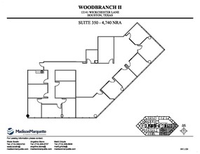 12141 Wickchester Ln, Houston, TX à louer Plan d’étage- Image 1 de 1