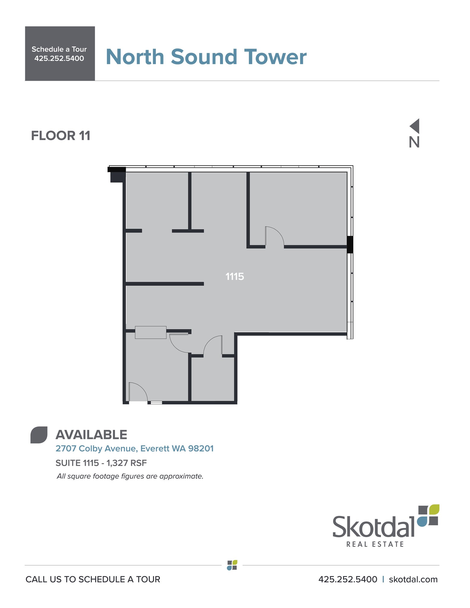 2707 Colby Ave, Everett, WA à louer Plan de site- Image 1 de 1