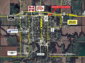 309 E 9th St, Peabody, KS - Aerial  map view - Image1