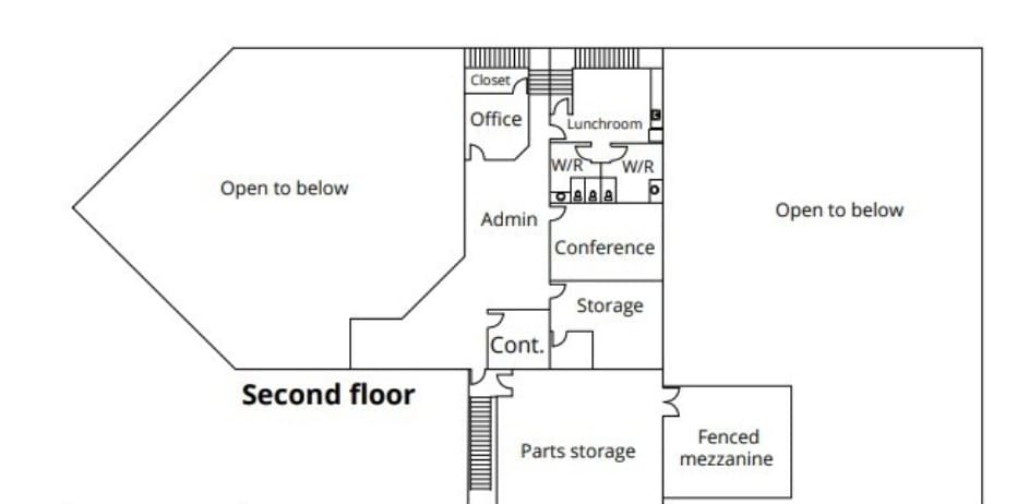 17920 100 Ave NW, Edmonton, AB à louer Plan d’étage- Image 1 de 2