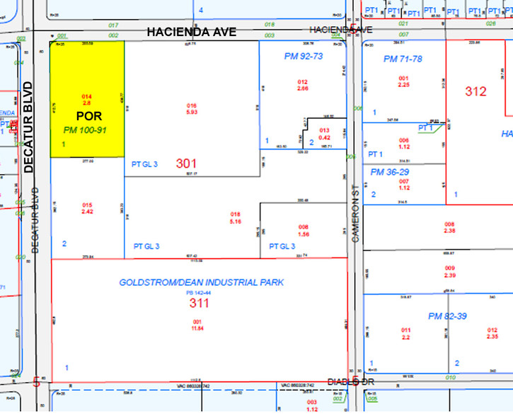 4881 W Hacienda Ave, Las Vegas, NV à louer - Plan cadastral - Image 2 de 5