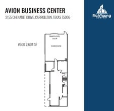 2155 Chenault Dr, Carrollton, TX à louer Plan d’étage- Image 1 de 1