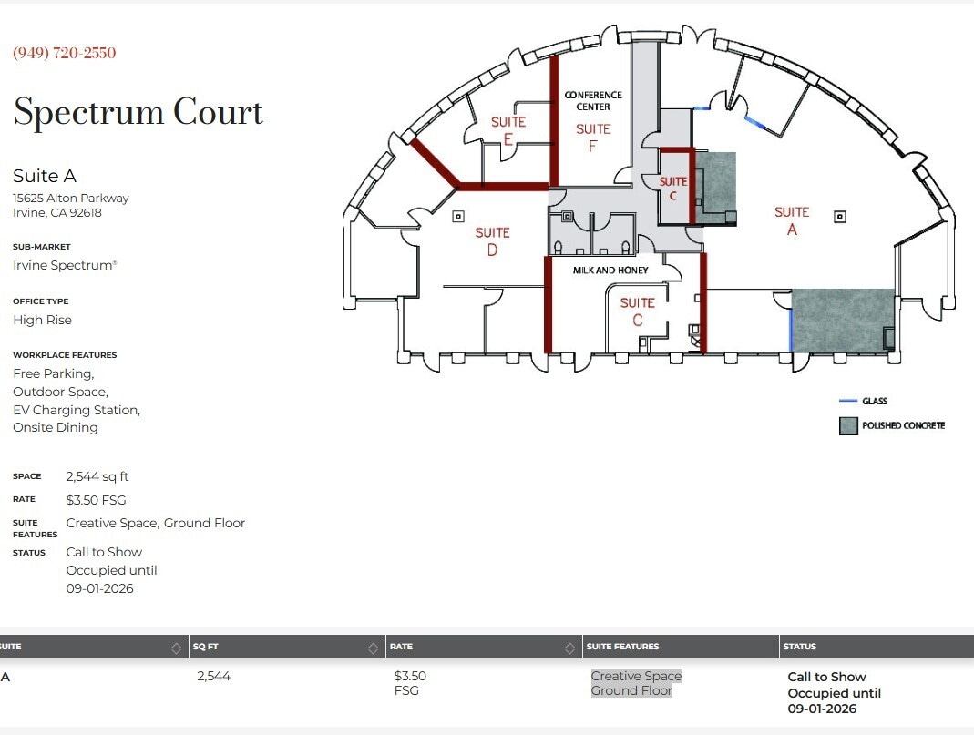 15635 Alton Pky, Irvine, CA for lease Floor Plan- Image 1 of 1