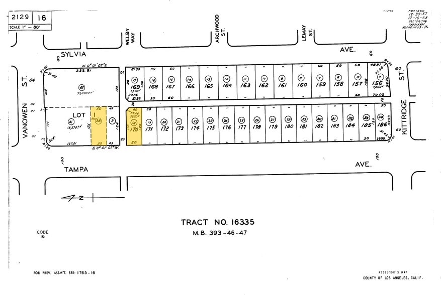 6750 Tampa Ave, Reseda, CA for lease - Plat Map - Image 2 of 7