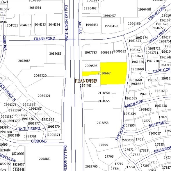 18170 Dallas Pky, Dallas, TX à vendre - Plan cadastral - Image 3 de 3