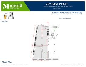 729 E Pratt St, Baltimore, MD à louer Plan d’étage- Image 1 de 1