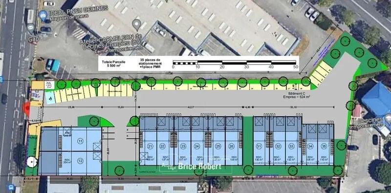 Flex dans Décines-Charpieu à louer - Plan de site - Image 3 de 3