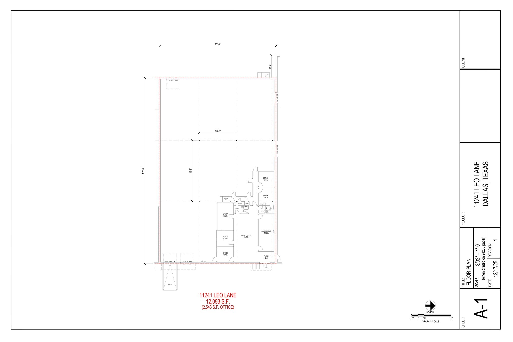 11233-11251 Leo Ln, Dallas, TX for lease Site Plan- Image 1 of 1