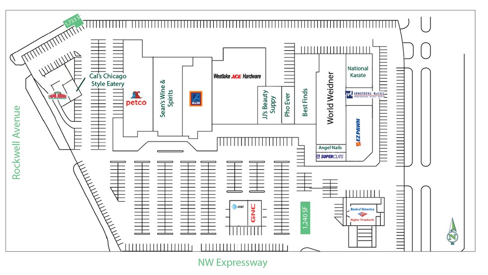 6961 NW Expressway, Oklahoma City, OK à louer - Plan de site - Image 2 de 2