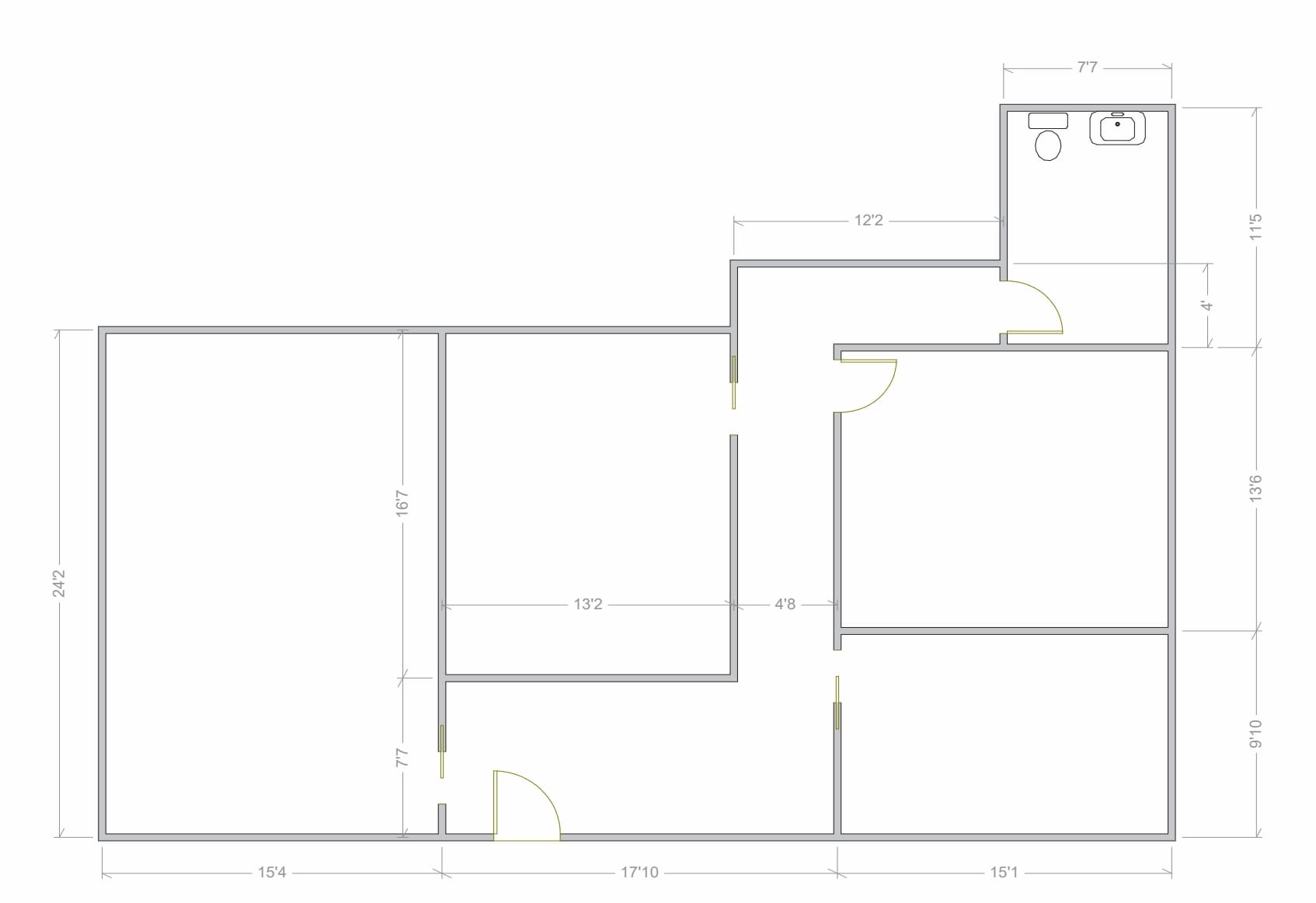 1727 N Arizona Ave, Chandler, AZ for lease Floor Plan- Image 1 of 2