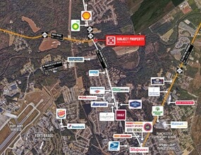 1886 N Bragg Blvd, Spring Lake, NC - AÉRIEN  Vue de la carte