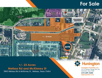 More details for NW & SW Quadrant of E Melissa Rd & McKinney St, Melissa, TX - Land for Sale