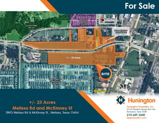 Plus de détails pour NW & SW Quadrant of E Melissa Rd & McKinney St, Melissa, TX - Terrain à vendre