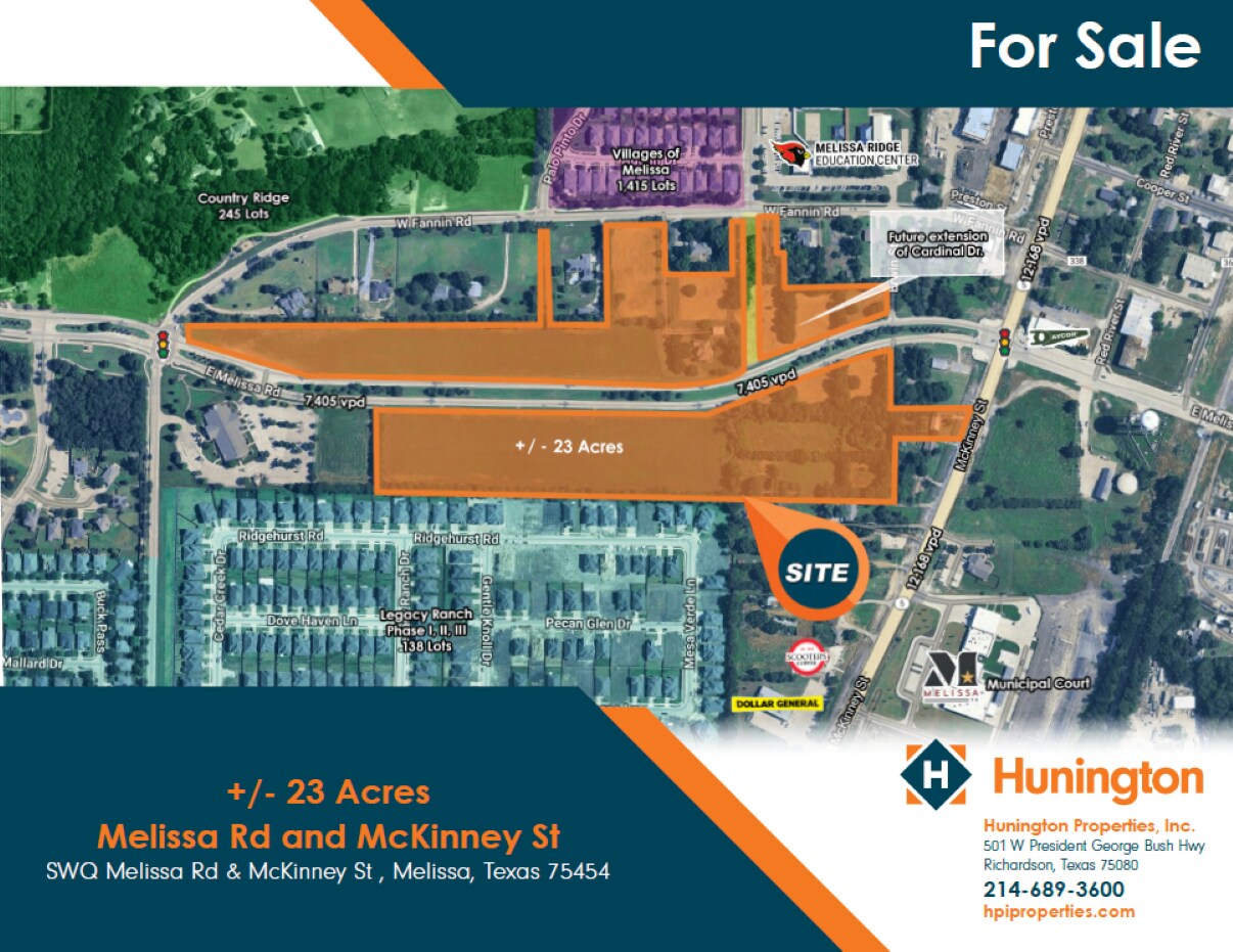 NW & SW Quadrant of E Melissa Rd & McKinney St, Melissa, TX à vendre Photo du bâtiment- Image 1 de 2