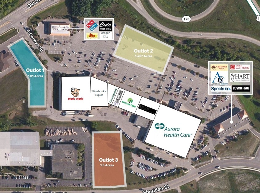 100 E Geneva Sq, Lake Geneva, WI à vendre Photo du bâtiment- Image 1 de 2