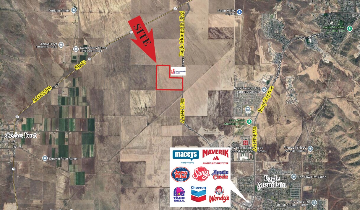 Land in Eagle Mountain, UT for sale Aerial- Image 1 of 3