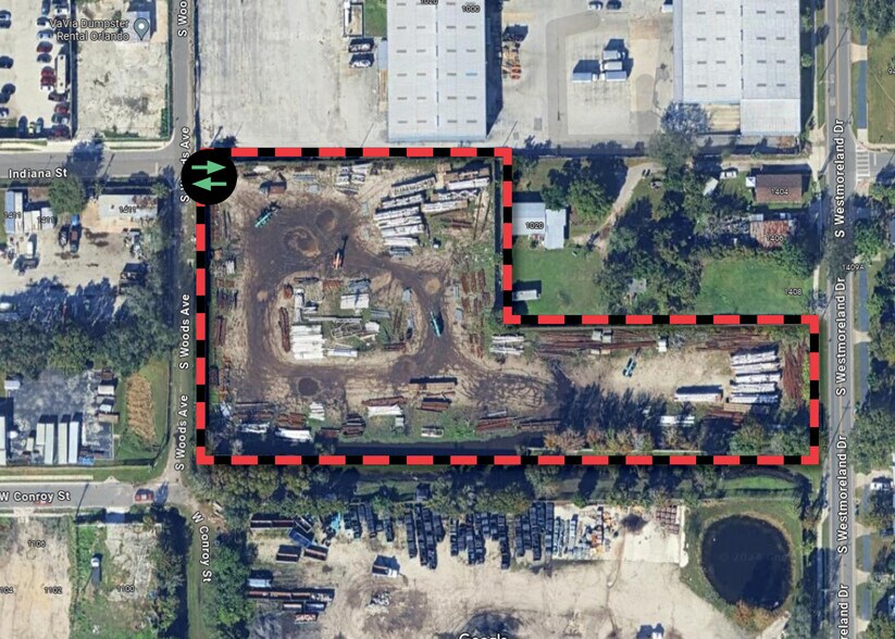 1028 Woods St, Orlando, FL à louer - Aérien - Image 2 de 3