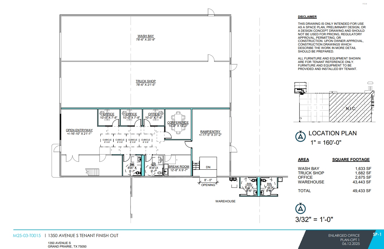 1350 Avenue S, Grand Prairie, TX for lease Floor Plan- Image 1 of 1