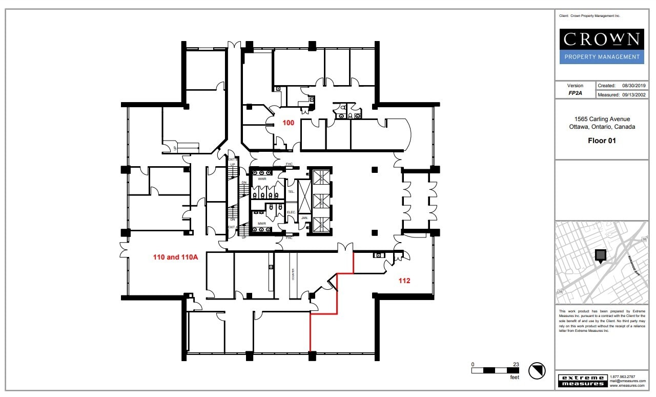 1545 Carling Ave, Ottawa, ON for lease Floor Plan- Image 1 of 1