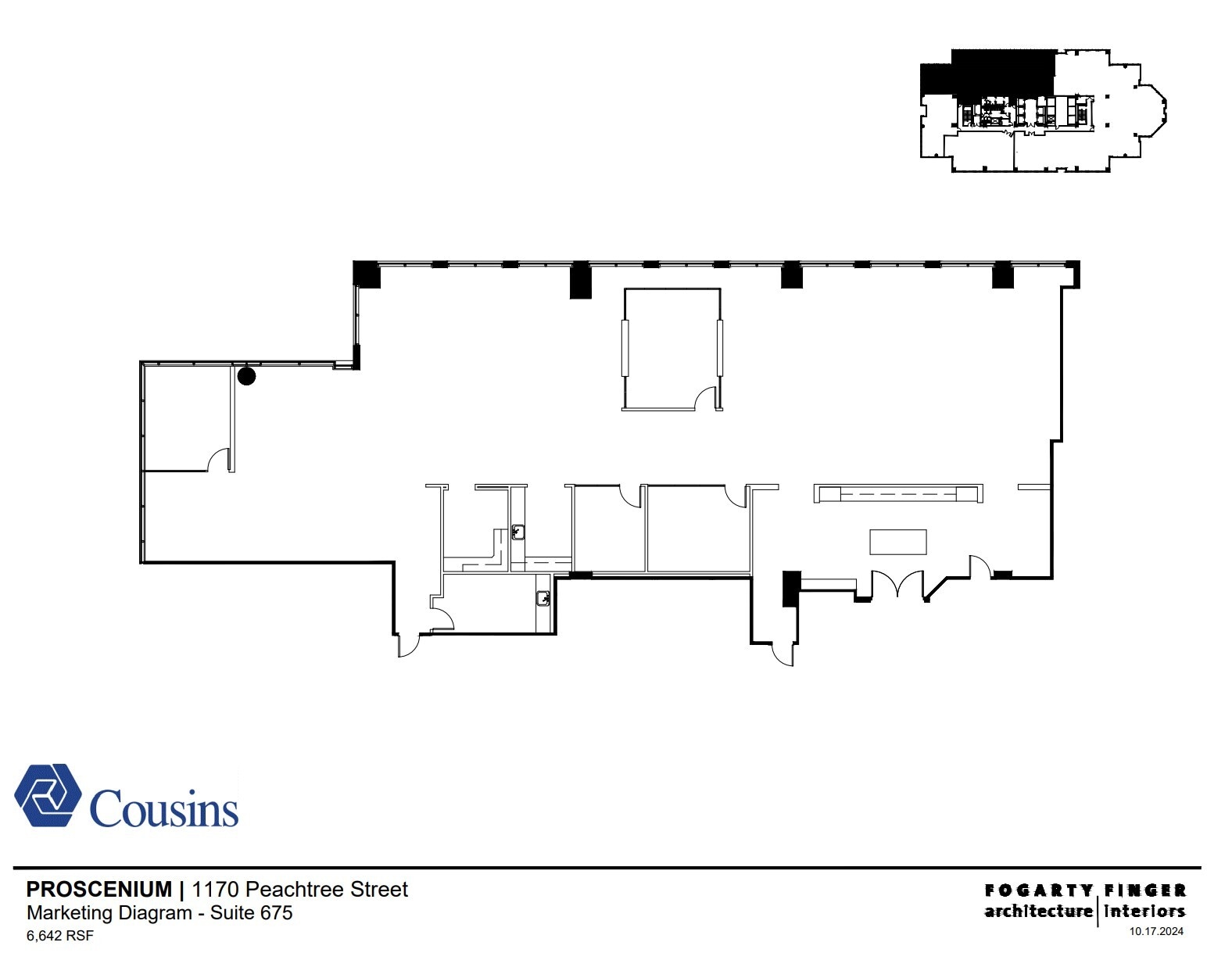 1170 Peachtree St, Atlanta, GA for lease Floor Plan- Image 1 of 1