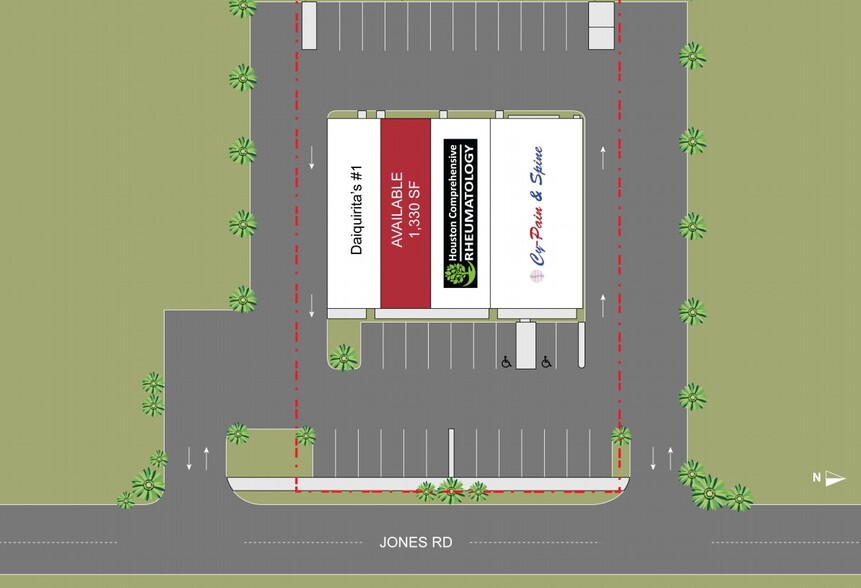 9717 Jones Rd, Houston, TX à louer - Plan de site - Image 2 de 2