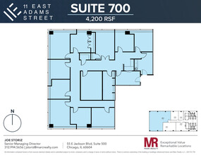 11 E Adams St, Chicago, IL for lease Floor Plan- Image 1 of 10