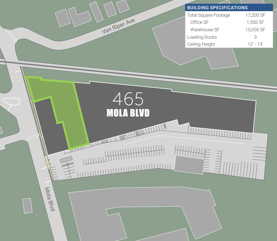 465 Mola Blvd, Elmwood Park, NJ à louer Plan de site- Image 1 de 1