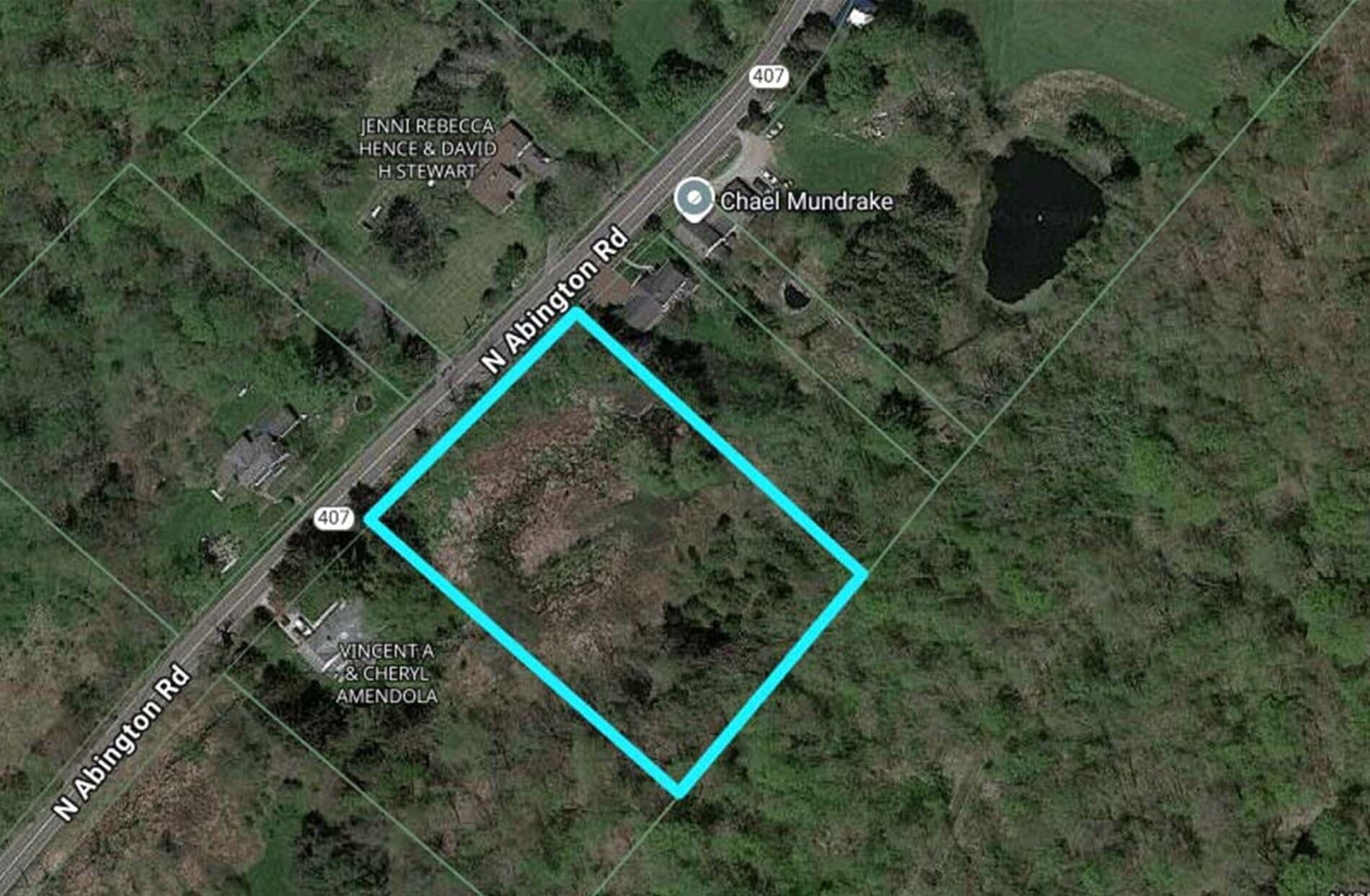 Adjacent 1420 N Abington Rd, Waverly Township, PA à vendre Aérien- Image 1 de 4