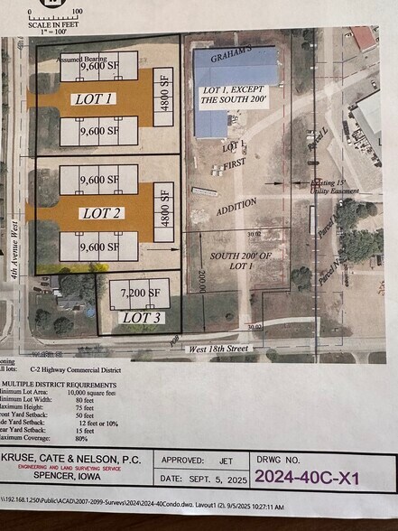 317 W 18th St, Spencer, IA à vendre - Aérien - Image 1 de 1