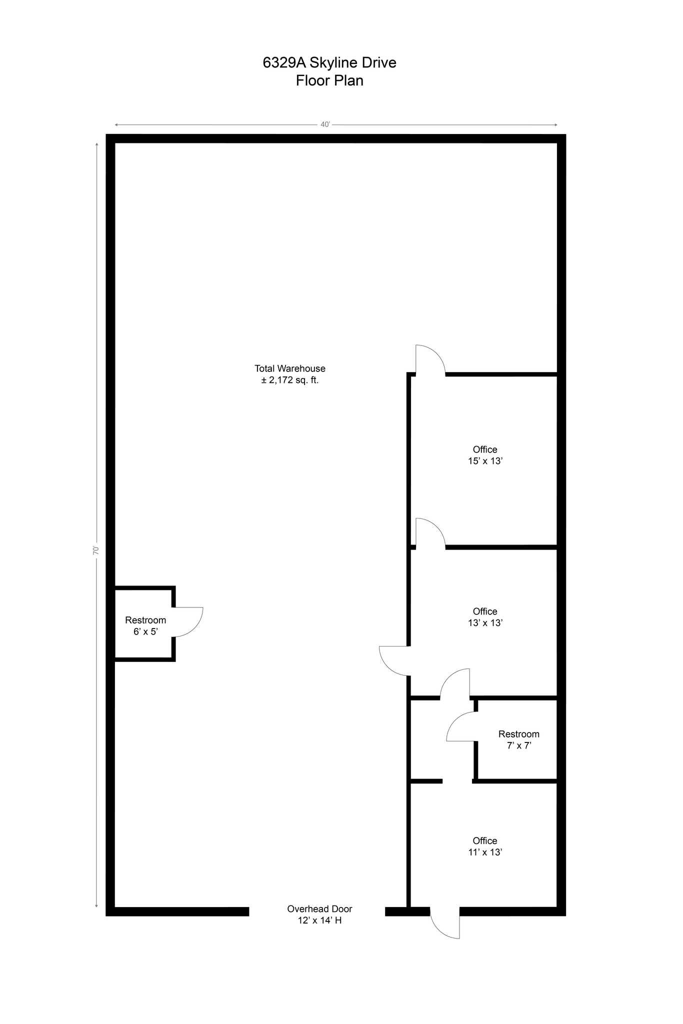6315 Skyline Dr, Houston, TX for lease Floor Plan- Image 1 of 1