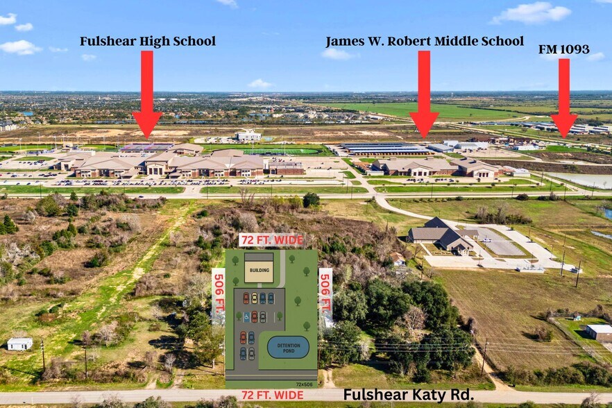 7417 Fulshear Katy Rd, Fulshear, TX à vendre - Aérien - Image 3 de 11